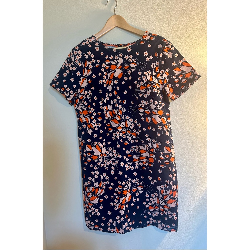 Boden dress navy floral short sleeve size 14R